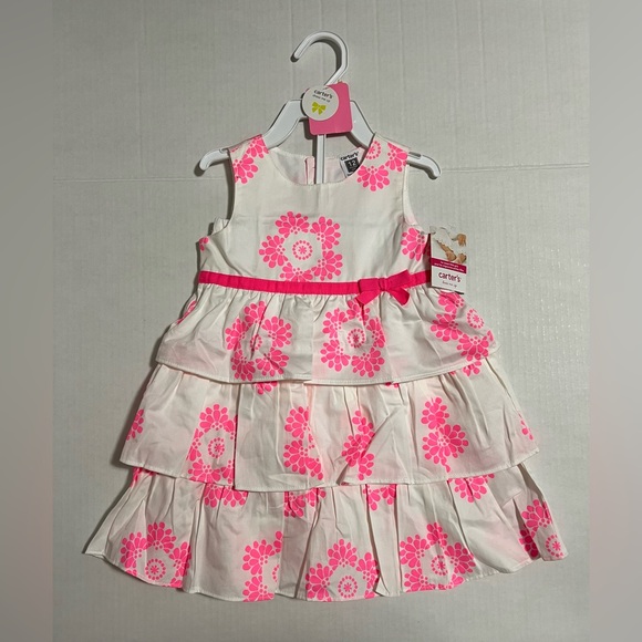🆕CARTER’S - 12M - NWT - INFANT GIRLS 2+PC FLORAL DRESS AND CARDIGAN LOT - Picture 6 of 10